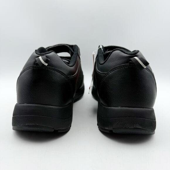 Drew Mens Contest Sneakers US 9.5 WIDE Black Fabric Hook and Loop SR NWOB main image 4